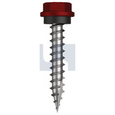 Hobsons - #10-12 x 30 Manor Red (Scoria) -Cl4 As3566 Type 17 Hex Head + Washer | Fs596-Mr (Pack Of 1000)